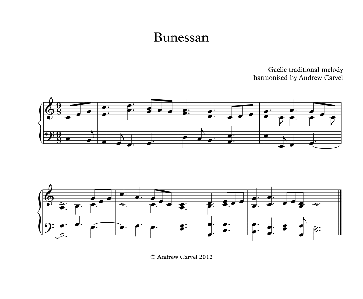 imaeg of Bunessan full score