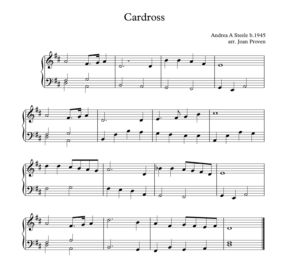 image of cardross full score