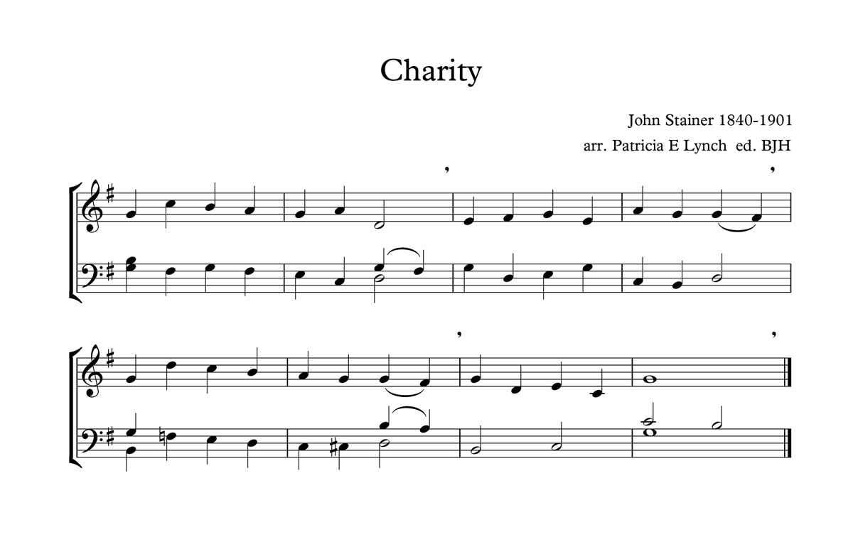 Charity Full Score image