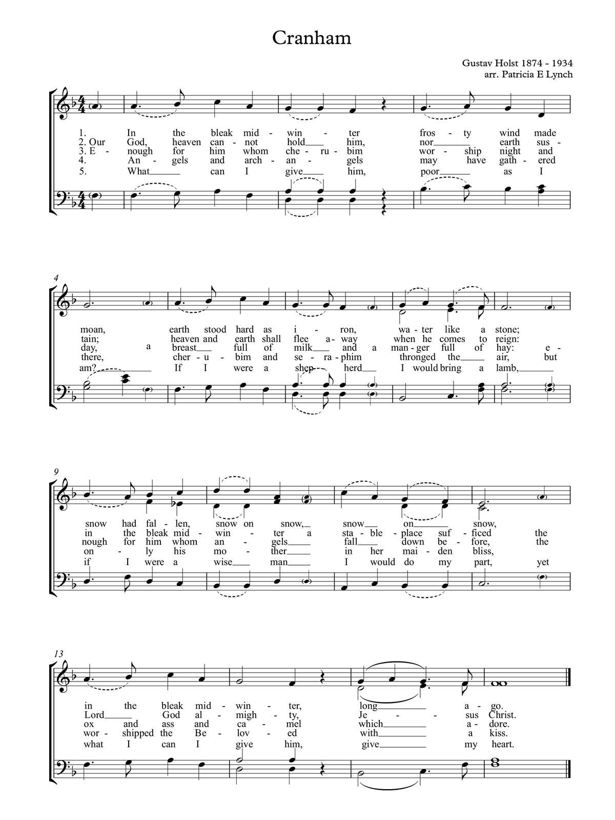 image of old 100th full score