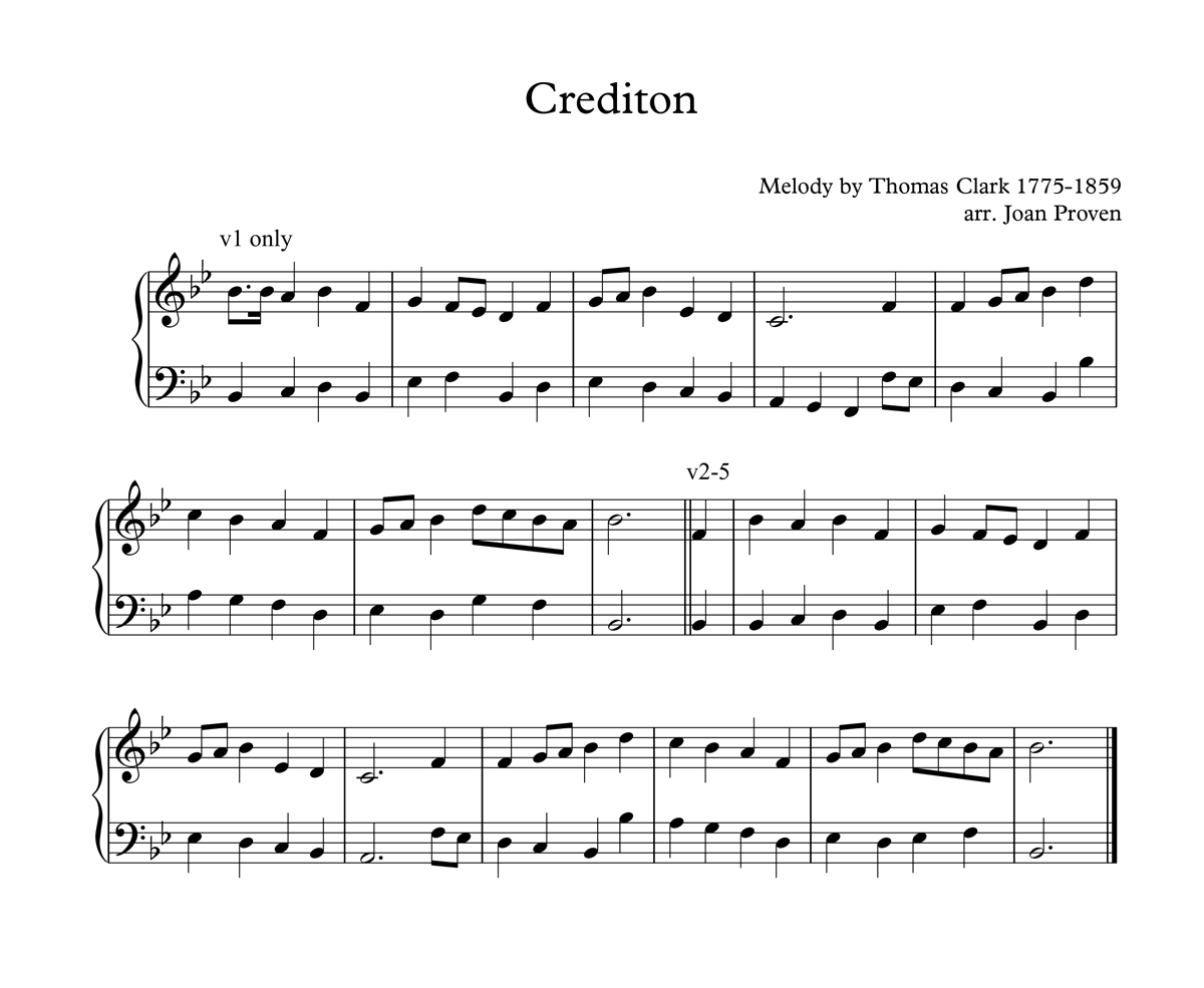 image of credition full score