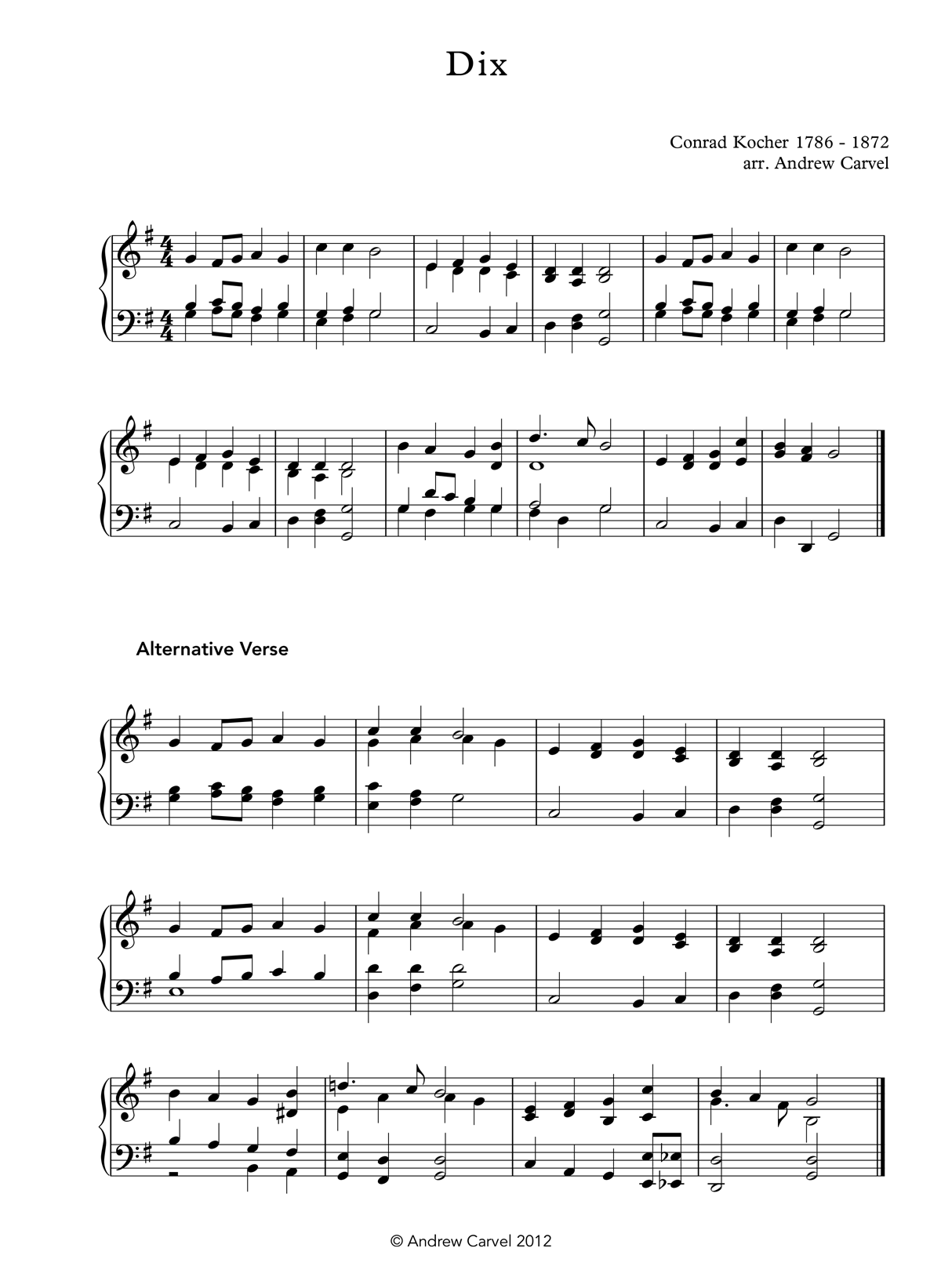 image of Dix full score