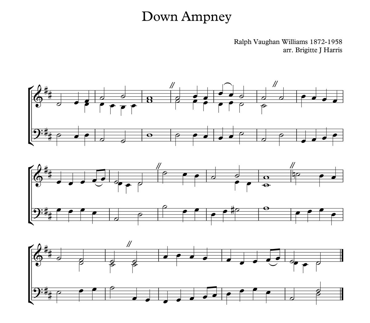 Down Ampney Full Score 