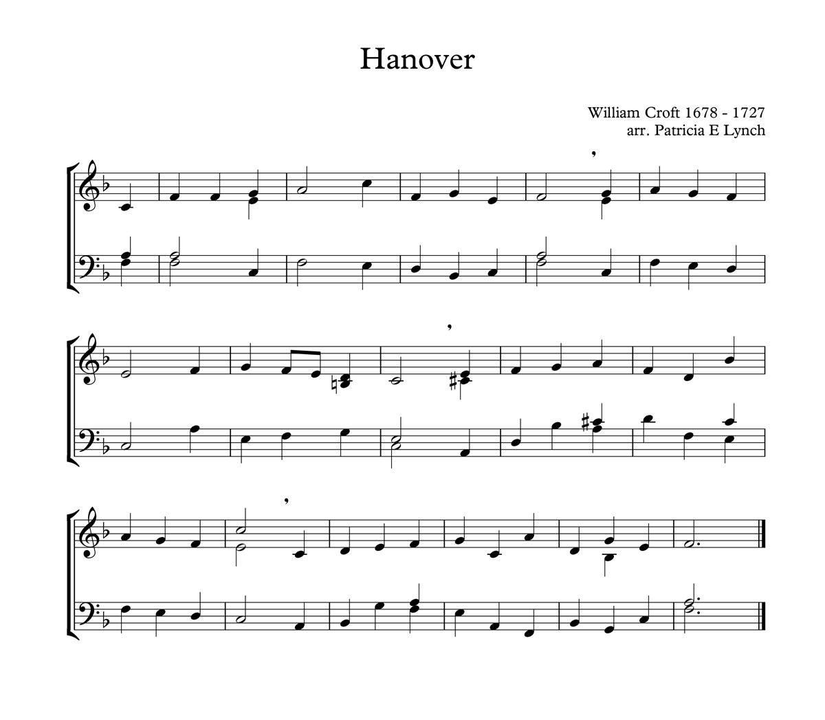 image of Hanover full score