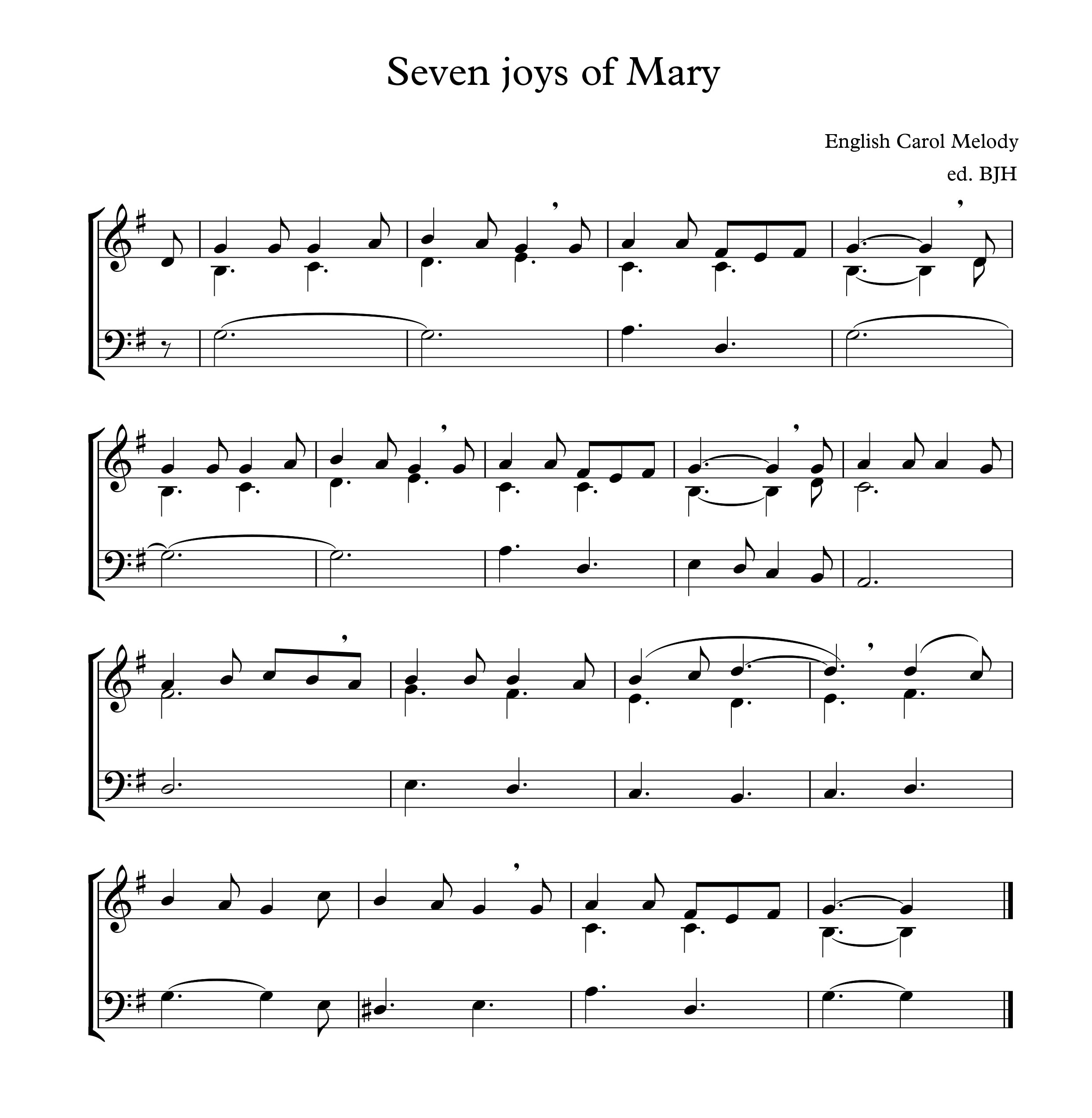 Seven Joys of Mary Full Score image