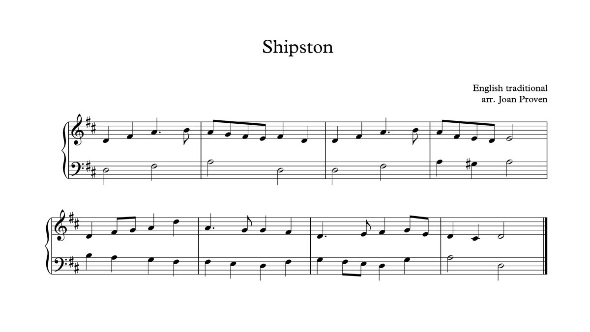 image of shipston full score