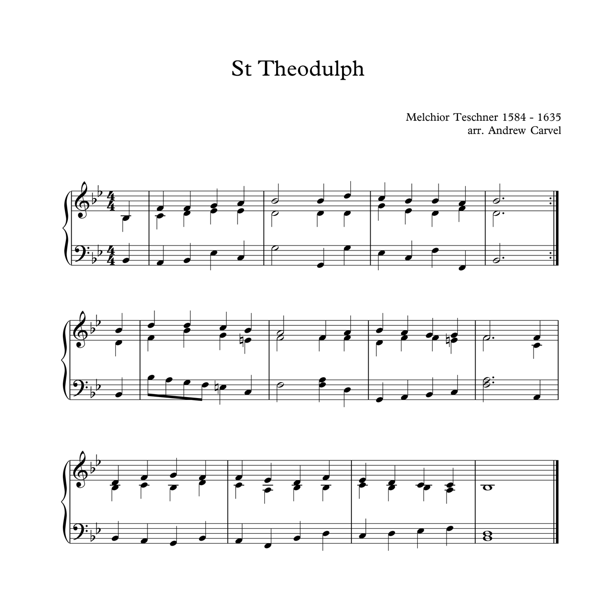 image of St Theodulph full score